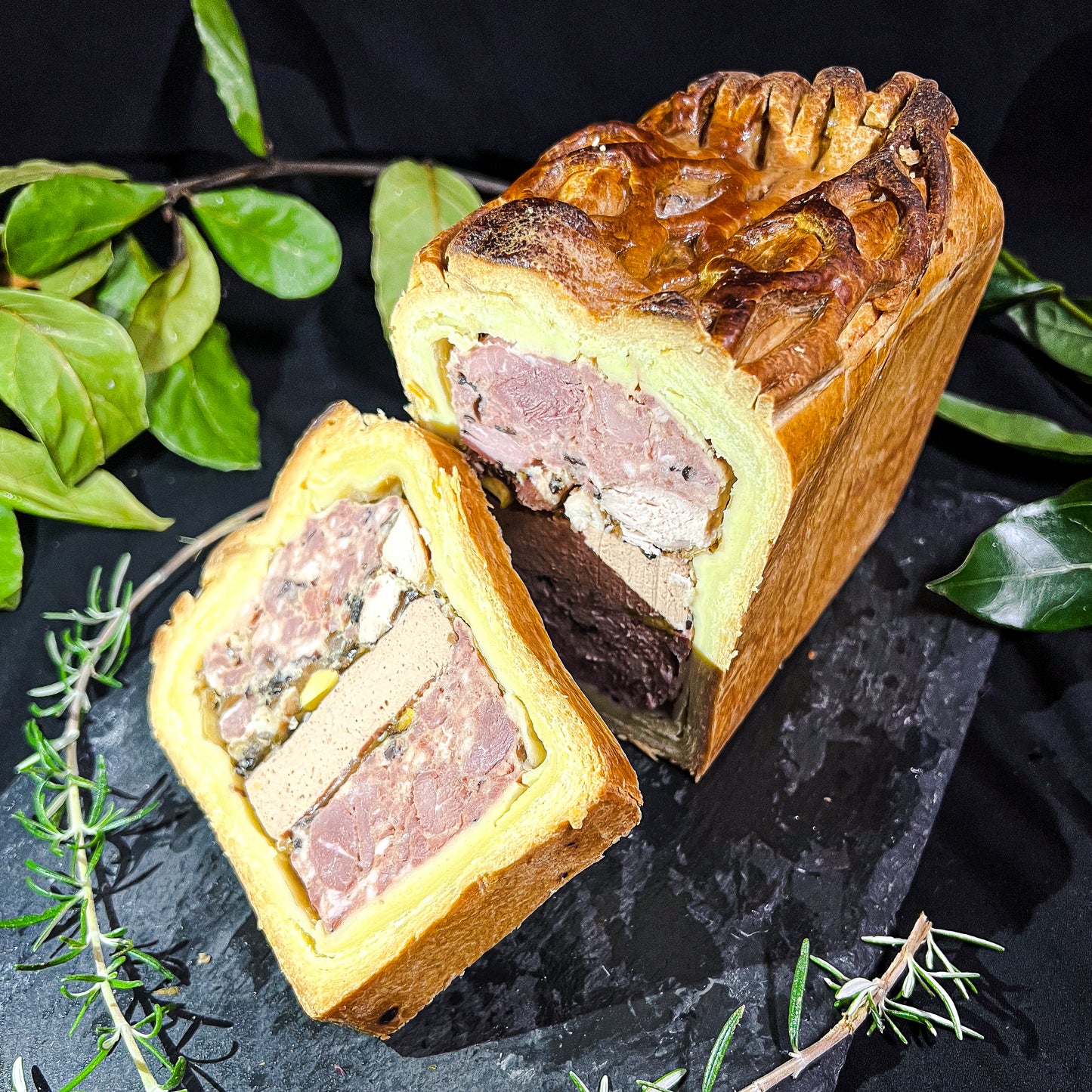 Pâté en croûte Pistaches Morilles